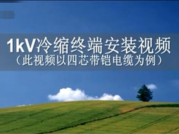 1kv冷缩终端安装视频