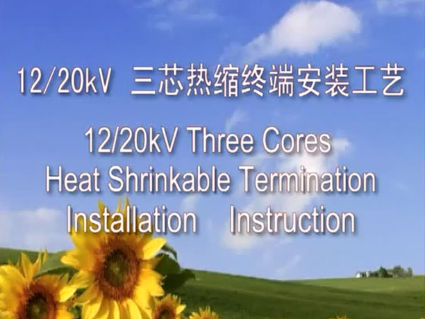20kv热缩三芯户内终端安装视频