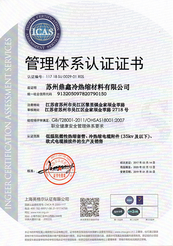 18001-2015职业健康安全体系